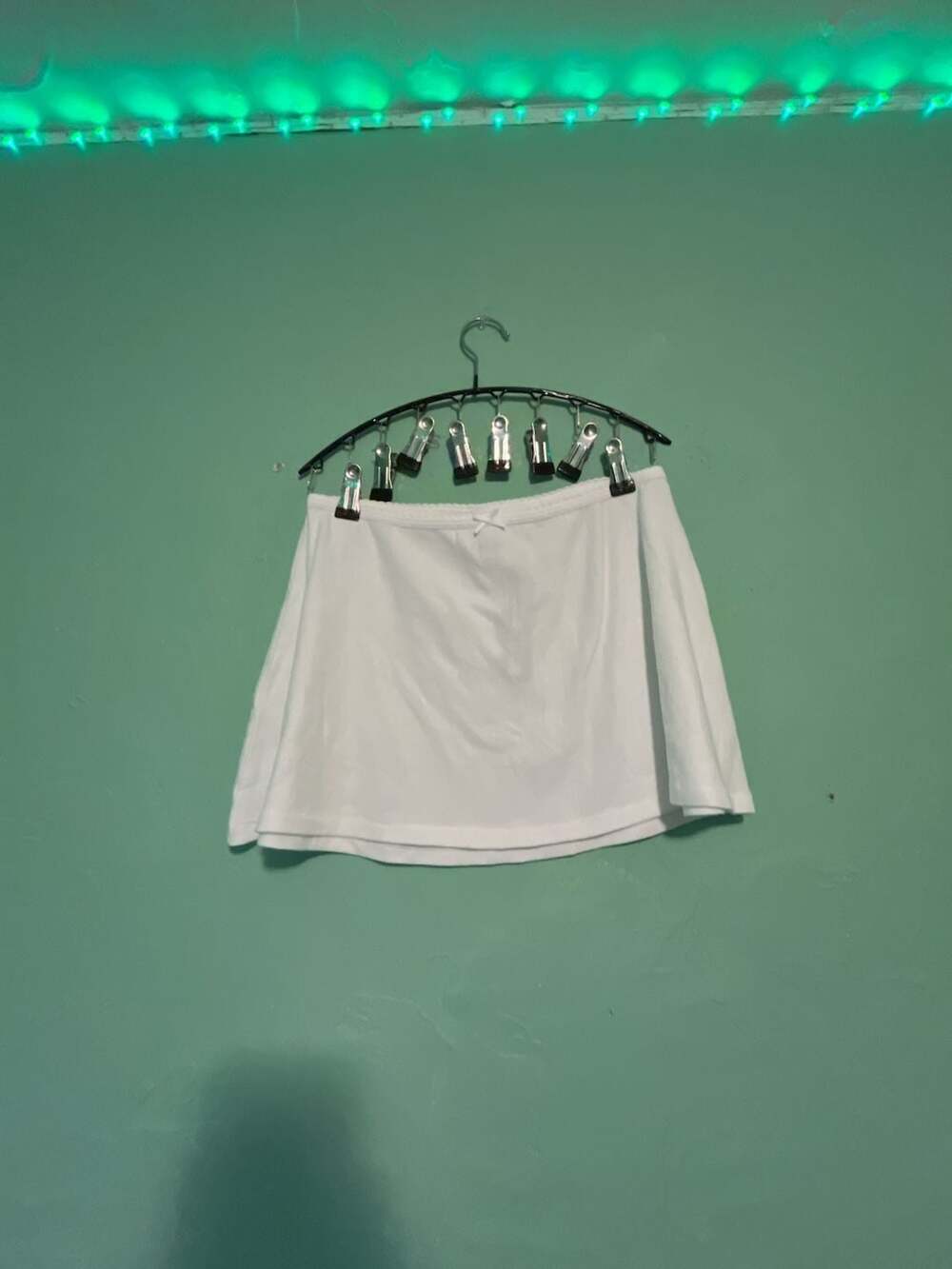 SKIMS Drop Needle Cotton Mini Skirt Size S